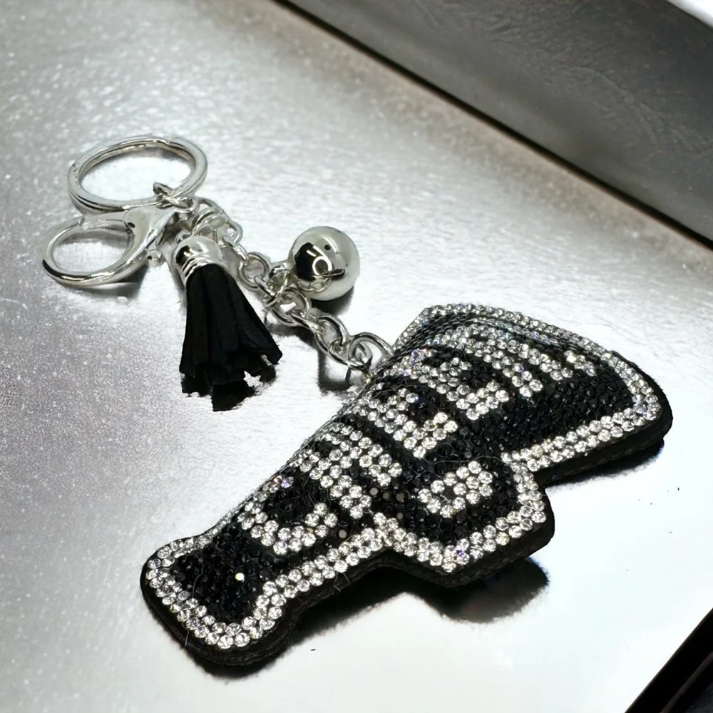 Rhinestone CHEER Megaphone Keychain | Cheerleader Gift